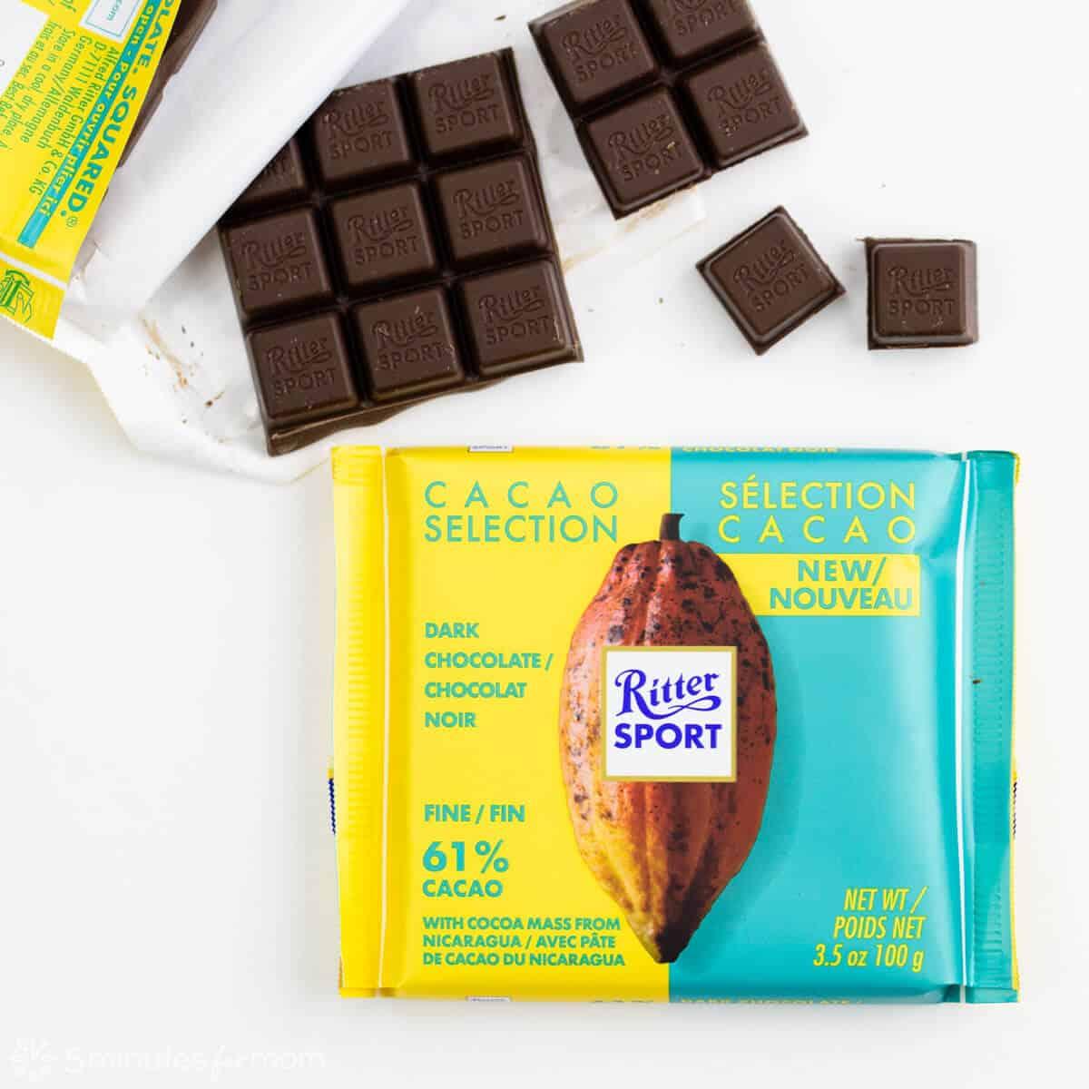 Шоколад Ritter Sport темний з витонченим смаком з Нікарагуа 61% 100г Німеччина