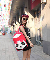 Великий тканинний рюкзак Панда, фото 4