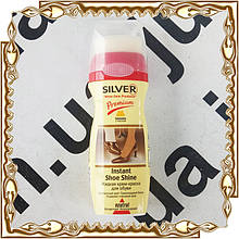 Рідка крем-фарба для взуття SILVER Premium Instant Shoe Shine, з воском 80 мл.