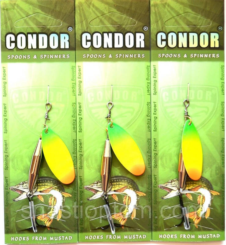 Блесна вращающаяся Condor, цвет 187, 12гр: купить, цена 41,25 ...