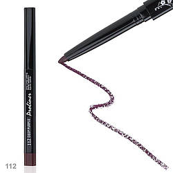 Олівець автоматичний для очей та губ з точилкою PEL-02 № 112 Deep purple