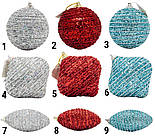 Ялинкова іграшка у формі оливи, 12 см, сріблястий, пінопласт, пластик (661459-7), фото 3