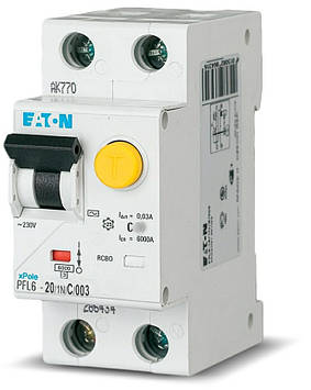 Диференціальний автомат Eaton Moeller PFL6-40/1N/C/003