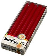 Свічка конічна бордова 24,5 см 10 шт (30-036Б)