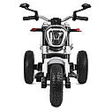 Дитячий електромобіль Мотоцикл M 4008 AL-1, Ducati, надувні колеса, білий, фото 7