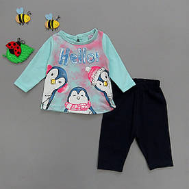 Костюм "Пінгвіни" для дівчинки. 6, 12, 18 міс