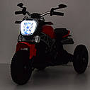 Дитячий електромобіль Мотоцикл M 4008 AL-3, Ducati, надувні колеса, червоний, фото 10