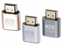 Віртуальна вилка HDMI адаптер 4K Емулятор монітора для відеокарт