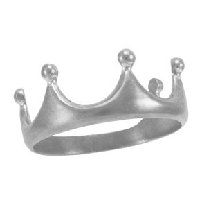 Кільце жіноче срібне Корона стандарт