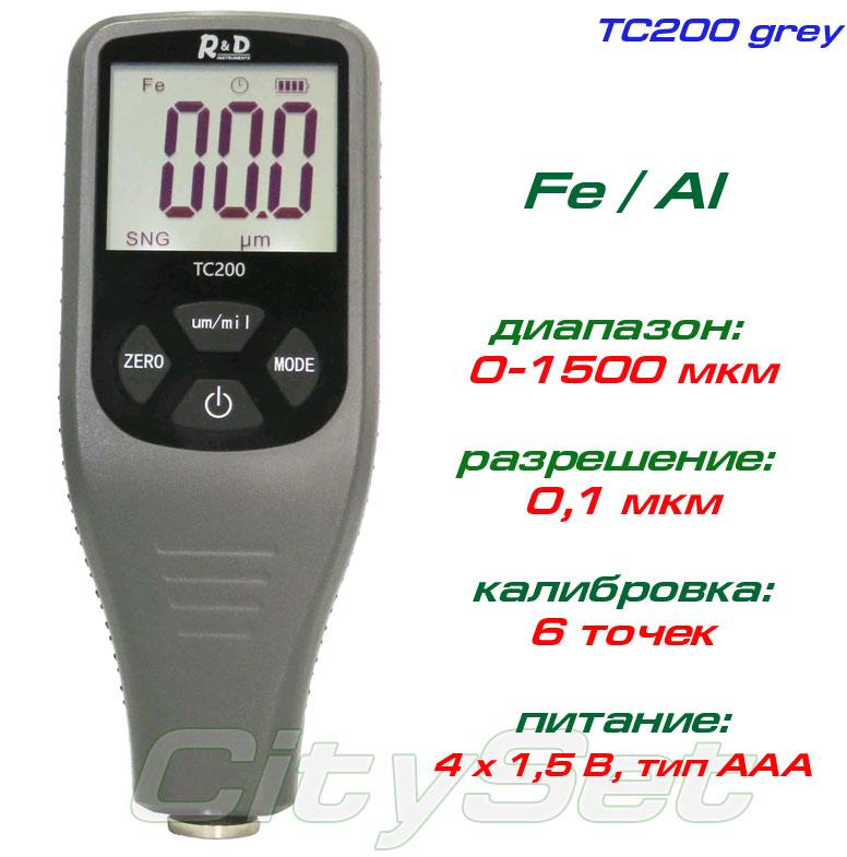 TC200-grey товщиномір фарби, Fe/NFe, до 1500 мкм