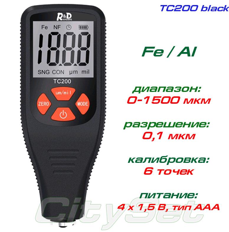 TC200-black товщиномір фарби, Fe/NFe, до 1500 мкм