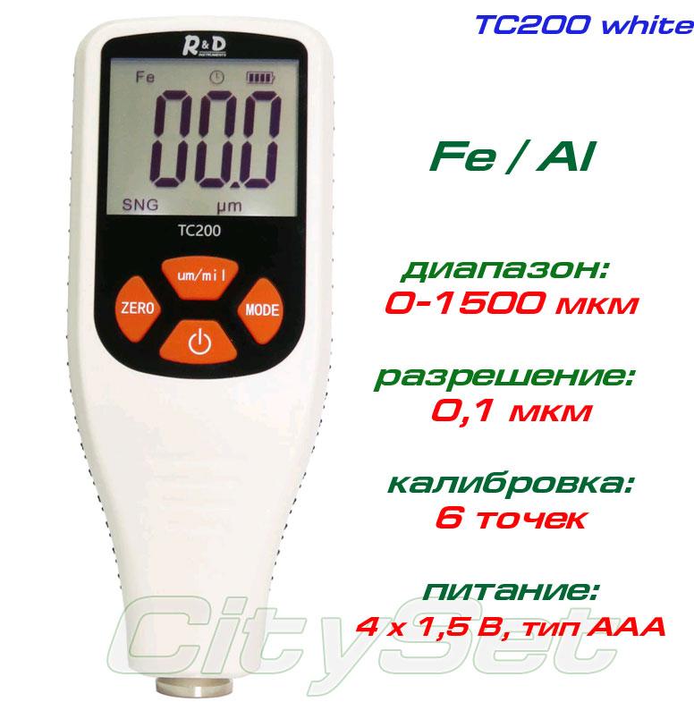 TC200-white товщиномір фарби, Fe/NFe, до 1500 мкм