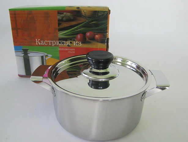 Каструля 5л нержавійка VT6-11029-5