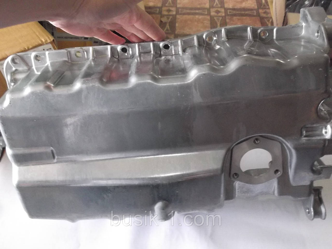 Поддон алюминиевый VW CADDY 1.9TDI 2.0SDI 04- с отверстиями