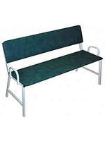 Банкетка тримісна зі спинкою та підлокітниками