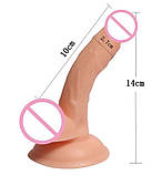 Анальний фаллос на присоску 14 см, фото 4
