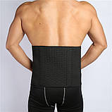 Фітнес пояс СНАОВА для схуднення та занять спортом XL чорний 01202, фото 3