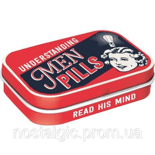 М'ятні цукерки в металевій коробці Understanding Men Pills Ностальгічне-Art 81353