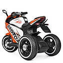 Дитячий електромобіль Мотоцикл M 4053 L-7, шкіра, світло коліс, дитячий електромобіль, фото 5