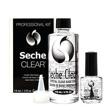 Прозоре базове покриття для манікюру професійний набір Seche Clear Crystal Base Coat Kit