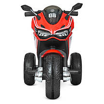 Дитячий електромобіль мотоцикл Ducati M 4053-3 (MP3, USB, SD слот, мотори 2x25W, акум.2x6V4.5AH), фото 6