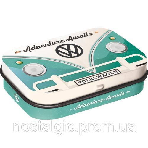 М'ятні драже в коробочці Ностальгічне-Art VW Bulli-Adventure Awaits (81393)
