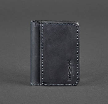 Шкіряна обкладинка для прав або id-паспорту 4.0 (синя)