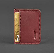 Шкіряна обкладинка для прав або id-паспорту 4.0 (бордова), фото 4