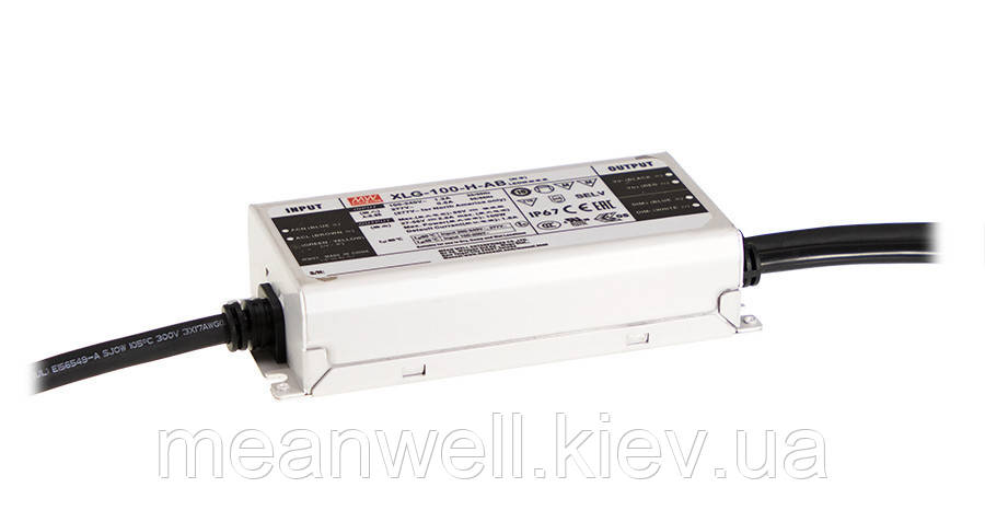 XLG-100-H-AB Блок живлення Mean Well 100 Вт, 1750-2780 mA, 27-56V драйвер живлення світлодіодів LED IP67