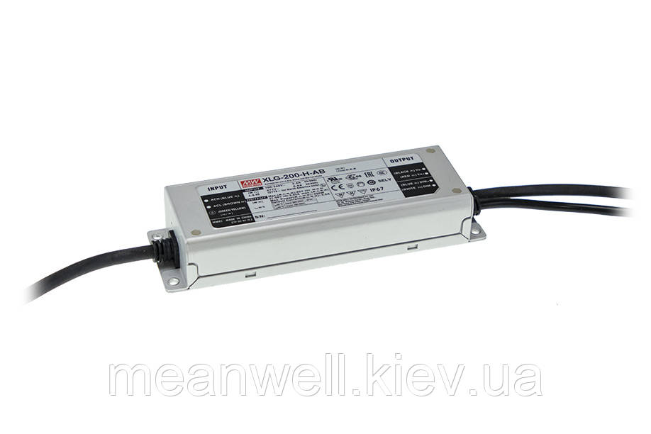 XLG-200-12-A Блок живлення Mean Well 192Вт, 16А, 12V драйвер живлення світлодіодів LED IP67