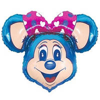 Качество! Воздушный шар для Украшения зала FM Супер мышка голубая 76см X 96см