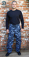 Чоловічі робочі брюки утеплені зимові "Еверест" камуфляж місто (МВС)