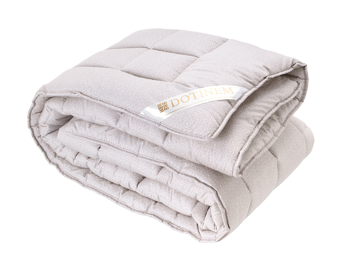 Ковдра стьобана вовняна євро 195х215 "SAXON" сатин_овчина (214888-6), фото 1