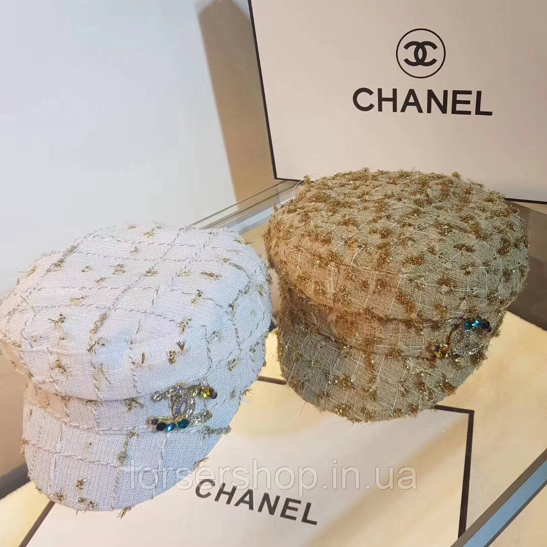 Кепка женская твидовая брендовая с брошью (ID#1029694875), цена: 3500 ...