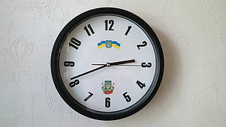 Годинники настінні "Прапор і Герб України з калиною".