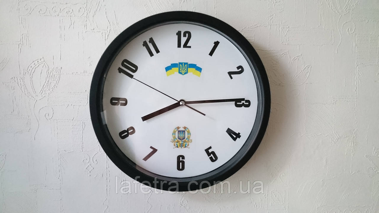 Годинники настінні "Прапор і Герб України" авторські., фото 1