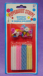 Свічки на торт 24 шт.