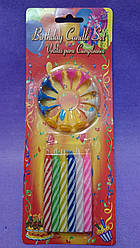 Свічки на торт великі 12 шт.