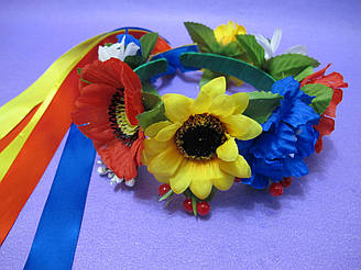 Український Народний Віночок З Стрічками