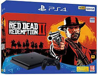 PlayStation 4 SLIM Bundle (500 Gb, Red Dead Redemption 2)