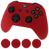 Силиконовый чехол для джойстика Xbox One (красный)