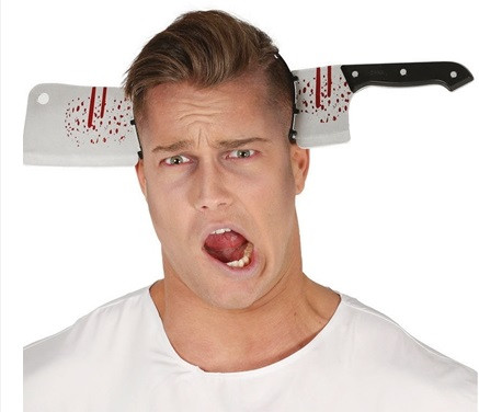 Обруч на Хелловін Сокира one size різнобарвний, фото 1