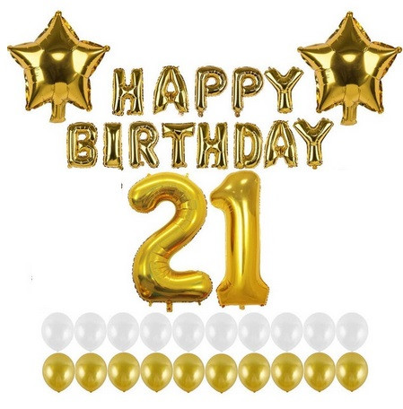 Набір куль на день народження, "HAPPY BIRTHDAY" 13