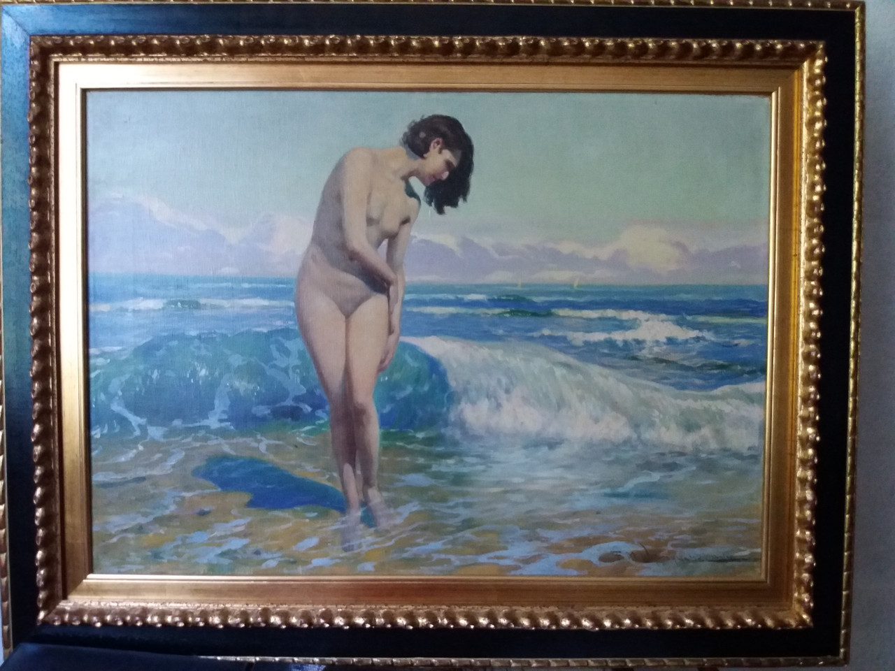 Картина Серед хвиль Ф. Выгживальский 1920-ті р.