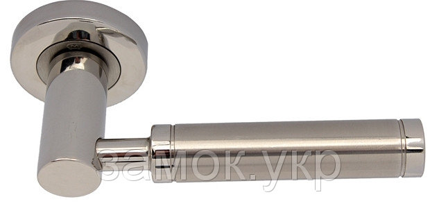 Дверная ручка с накладкой WC MARIANI MEGRES никель комбинированный - фото 2 - id-p1029741652