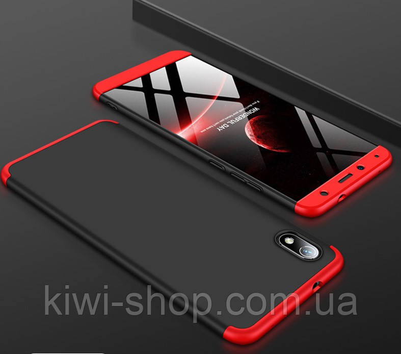 Пластикова накладка GKK LikGus 360 градусів для Xiaomi Redmi 7A — колір червоний