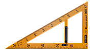 Угольник TEACHER 90°/60° для школьной доски 50 см, желтый, KIDS Line ZB.5638 (5862)