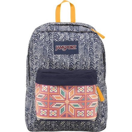 Рюкзак JanSport SuperBreak Backpack Navy Moonshine Chevron Stripe