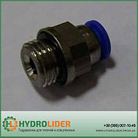 Перехідник пневмокерування 6-1/4" (діаметр трубки 6 мм, 1/4" дюйма)