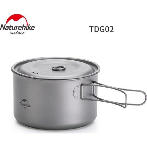 Казанок титановий Naturehike 1300 мл.